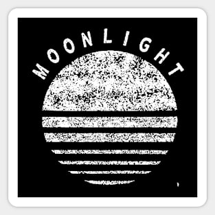 Moonlight , white moon, Sticker